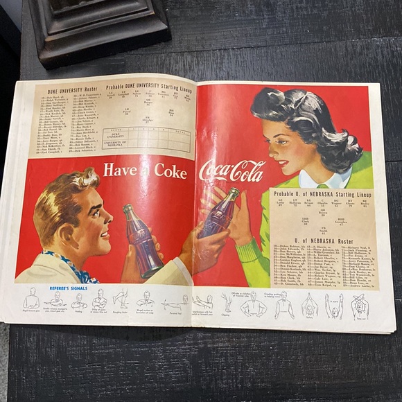 RARE 1955 Nebraska Vs. Duke Orange Bowl Football Program! - Picture 8 of 10
